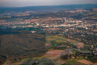 Vue aérienne de Zone industrielle de Weiherhaus à Bayreuth dans le département Bavière, Allemagne