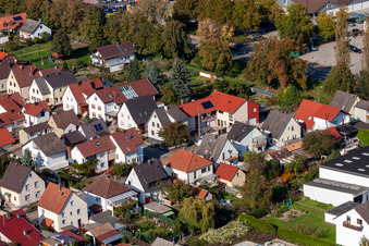 Vue d'oiseau de Colonie de Garden City à Kandel dans le département Rhénanie-Palatinat, Allemagne