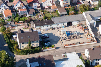 Vue aérienne de Chantier de construction à Kandel dans le département Rhénanie-Palatinat, Allemagne