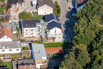 Colonie de Garden City à Kandel dans le département Rhénanie-Palatinat, Allemagne du point de vue du drone