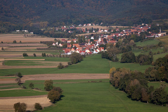 Bremmelbach dans le département Bas Rhin, France d'en haut