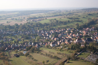 Image drone de Preuschdorf dans le département Bas Rhin, France