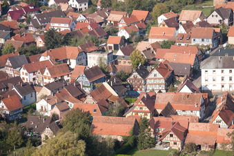 Image drone de Gœrsdorf dans le département Bas Rhin, France