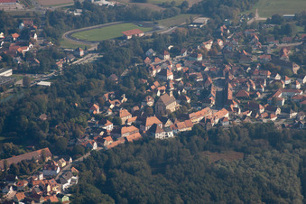 Image drone de Lauterbourg dans le département Bas Rhin, France