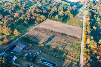 Vue oblique de Jockgrim dans le département Rhénanie-Palatinat, Allemagne