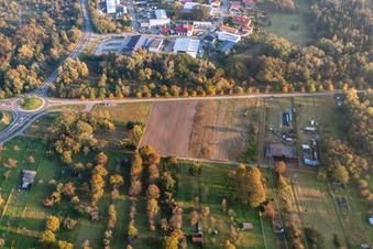 Jockgrim dans le département Rhénanie-Palatinat, Allemagne hors des airs