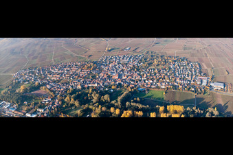 Vue oblique de Quartier Godramstein in Landau in der Pfalz dans le département Rhénanie-Palatinat, Allemagne