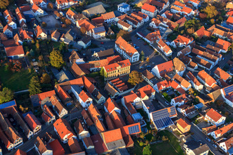 Vue aérienne de Dalbergstraße et Gerämmestr à Essingen dans le département Rhénanie-Palatinat, Allemagne