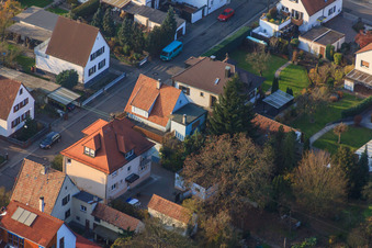 Vue oblique de Birkenstr à Kandel dans le département Rhénanie-Palatinat, Allemagne