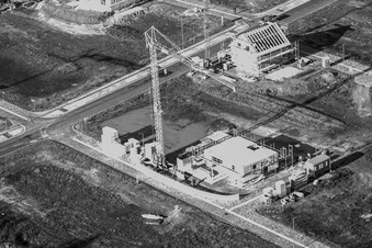 Image drone de Nouvelle zone de développement Im Holderbusch à Minfeld dans le département Rhénanie-Palatinat, Allemagne