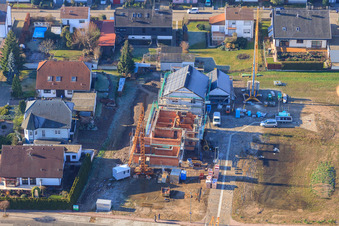 Dans le sable à Minfeld dans le département Rhénanie-Palatinat, Allemagne d'en haut