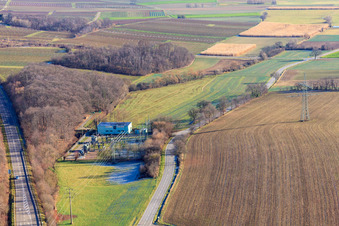 Photographie aérienne de Sous-station vue de l'est à Dörrenbach dans le département Rhénanie-Palatinat, Allemagne