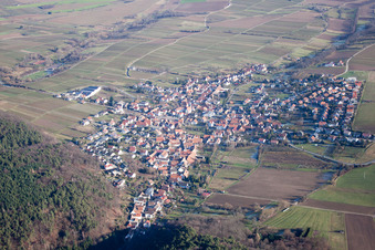 Quartier Rechtenbach in Schweigen-Rechtenbach dans le département Rhénanie-Palatinat, Allemagne vue d'en haut
