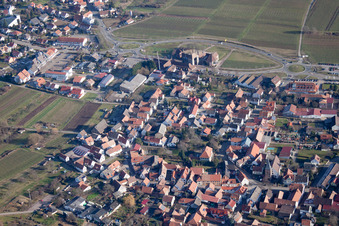 Quartier Schweigen in Schweigen-Rechtenbach dans le département Rhénanie-Palatinat, Allemagne d'un drone