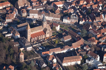 Wissembourg dans le département Bas Rhin, France vue d'en haut