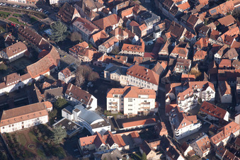Wissembourg dans le département Bas Rhin, France vue du ciel