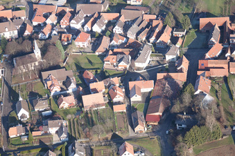 Steinseltz dans le département Bas Rhin, France vue du ciel