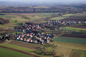 Enregistrement par drone de Ingolsheim dans le département Bas Rhin, France