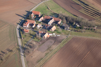 Seebach dans le département Bas Rhin, France d'un drone