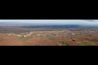 Photographie aérienne de Panorama à Schleithal dans le département Bas Rhin, France