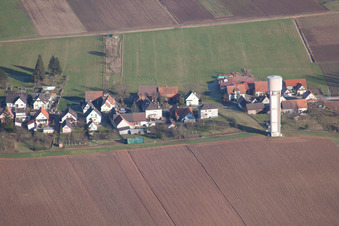 Schleithal dans le département Bas Rhin, France d'en haut