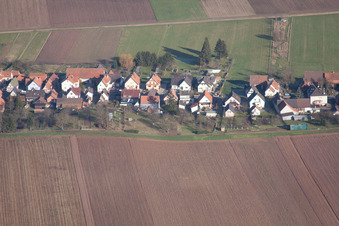 Schleithal dans le département Bas Rhin, France hors des airs