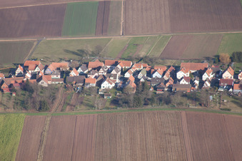 Schleithal dans le département Bas Rhin, France vue d'en haut