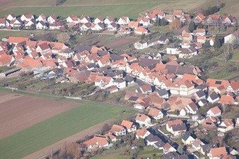 Schleithal dans le département Bas Rhin, France d'un drone