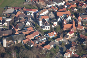 Salmbach dans le département Bas Rhin, France hors des airs