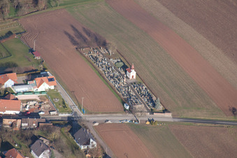 Salmbach dans le département Bas Rhin, France vue d'en haut