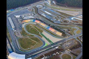 Hockenheimring Bade-Wurtemberg Motodrom à Hockenheim dans le département Bade-Wurtemberg, Allemagne hors des airs