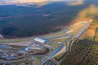 Hockenheimring Bade-Wurtemberg Motodrom à Hockenheim dans le département Bade-Wurtemberg, Allemagne vue d'en haut