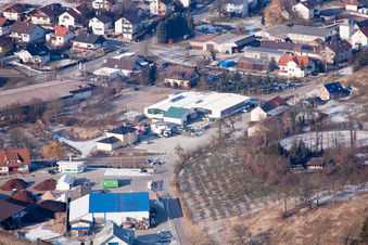 Vue aérienne de AVN GmbH à le quartier Neuenbürg in Kraichtal dans le département Bade-Wurtemberg, Allemagne