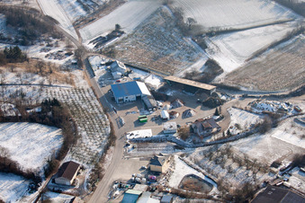 Quartier Neuenbürg in Kraichtal dans le département Bade-Wurtemberg, Allemagne hors des airs