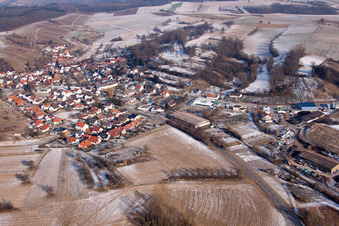 Quartier Neuenbürg in Kraichtal dans le département Bade-Wurtemberg, Allemagne vue d'en haut