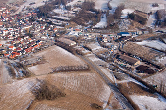 Quartier Neuenbürg in Kraichtal dans le département Bade-Wurtemberg, Allemagne depuis l'avion