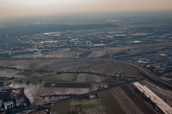 Vue aérienne de Bruchsal dans le département Bade-Wurtemberg, Allemagne