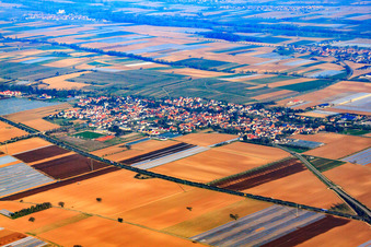 Vue aérienne de Vue du sud-est à Weingarten dans le département Rhénanie-Palatinat, Allemagne