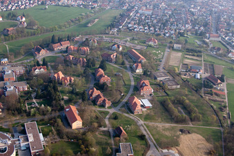 Vue aérienne de Quartier Altwiesloch in Wiesloch dans le département Bade-Wurtemberg, Allemagne