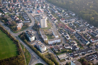 Vue aérienne de Schlossstr à Wiesloch dans le département Bade-Wurtemberg, Allemagne