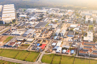 Vue aérienne de Zone industrielle Altrottstr à Walldorf dans le département Bade-Wurtemberg, Allemagne