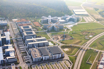 Vue oblique de SAP Deutschland SE & Co. KG à Walldorf dans le département Bade-Wurtemberg, Allemagne