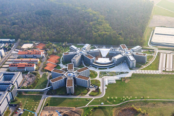 SAP Deutschland SE & Co. KG à Walldorf dans le département Bade-Wurtemberg, Allemagne vue d'en haut