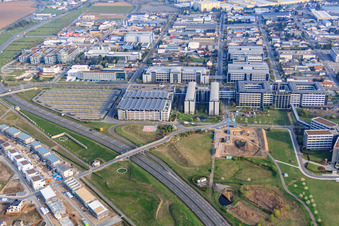 Enregistrement par drone de SAP Deutschland SE & Co. KG à Walldorf dans le département Bade-Wurtemberg, Allemagne