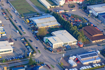 Horstring à le quartier Minderslachen in Kandel dans le département Rhénanie-Palatinat, Allemagne d'en haut