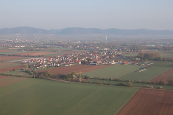 Quartier Mörlheim in Landau in der Pfalz dans le département Rhénanie-Palatinat, Allemagne vue d'en haut