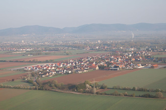 Quartier Mörlheim in Landau in der Pfalz dans le département Rhénanie-Palatinat, Allemagne depuis l'avion