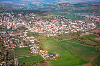 Vue aérienne de Nord à Grünstadt dans le département Rhénanie-Palatinat, Allemagne