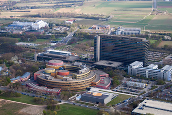 ZDF à le quartier Lerchenberg in Mainz dans le département Rhénanie-Palatinat, Allemagne depuis l'avion