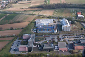 Vue aérienne de ZDF à le quartier Marienborn in Mainz dans le département Rhénanie-Palatinat, Allemagne